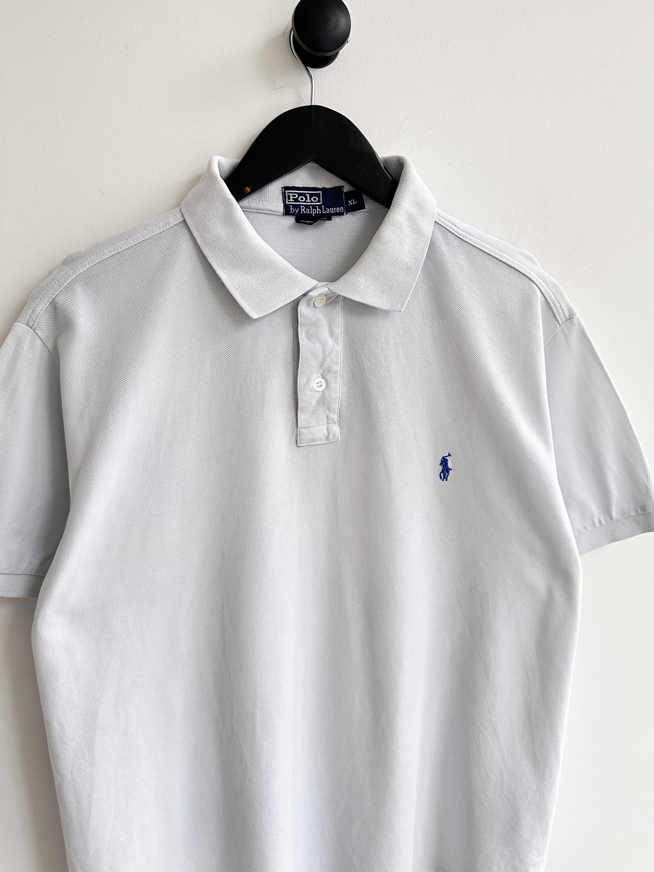 Vintage Ralph Lauren White Polo Shirt Womens Size L - Etsy