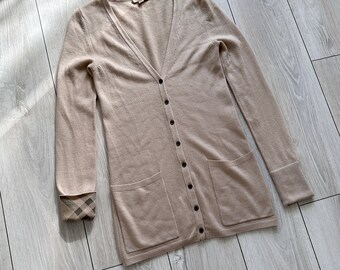 Pull cardigan en cachemire Burberry