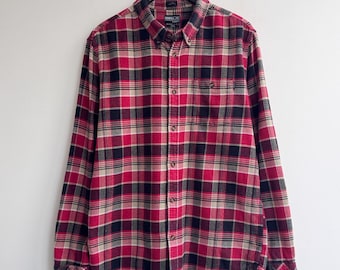 Vintage O'Neill Flanellhemd mit Karomuster aus den 2000er Jahren, rot, Größe L, Herren
