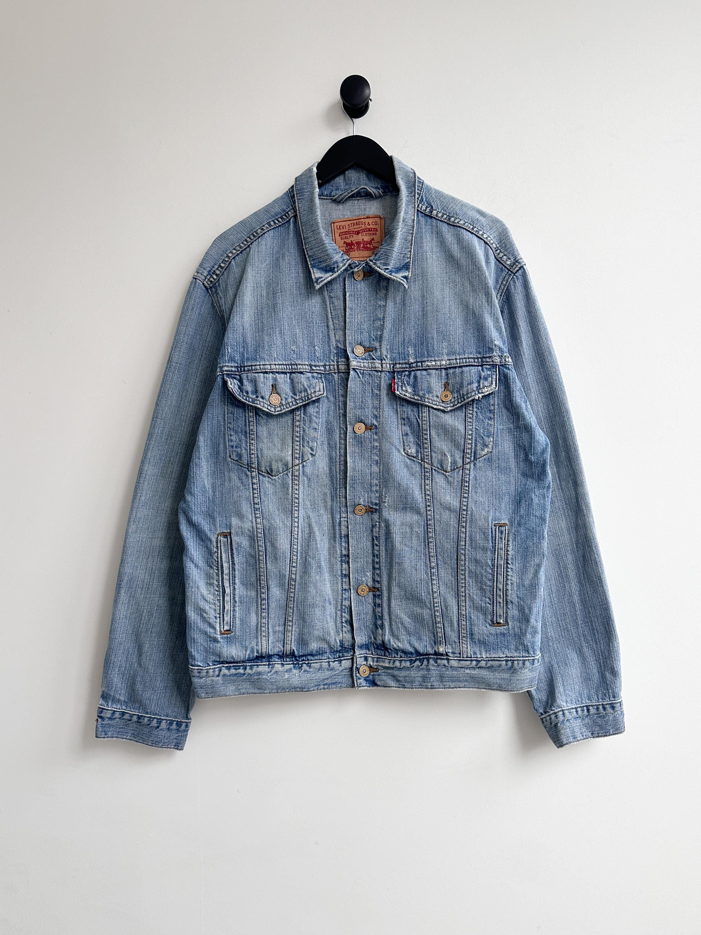 Vintage Levi's Denim Jeans Trucker Jacket Size XL - Etsy