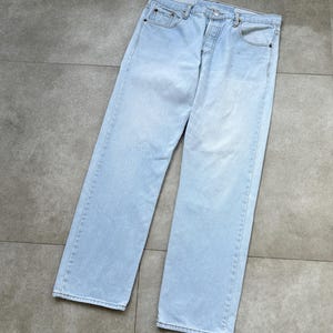 Vintage y2k Levis 501 Blue Denim Jeans Size 36 mens