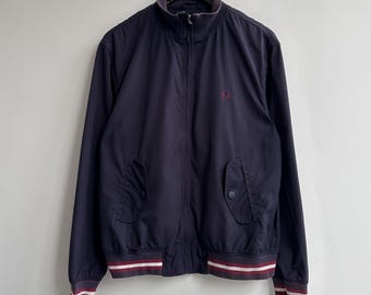 Vintage y2k Fred Perry Bomber Light Jacket blue men’s size M