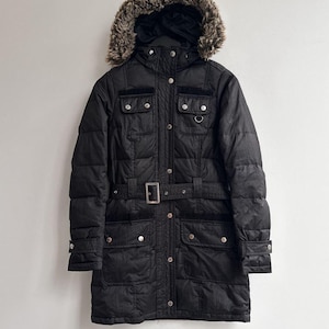Barbour Artic Down Parka Jacket black womens size S