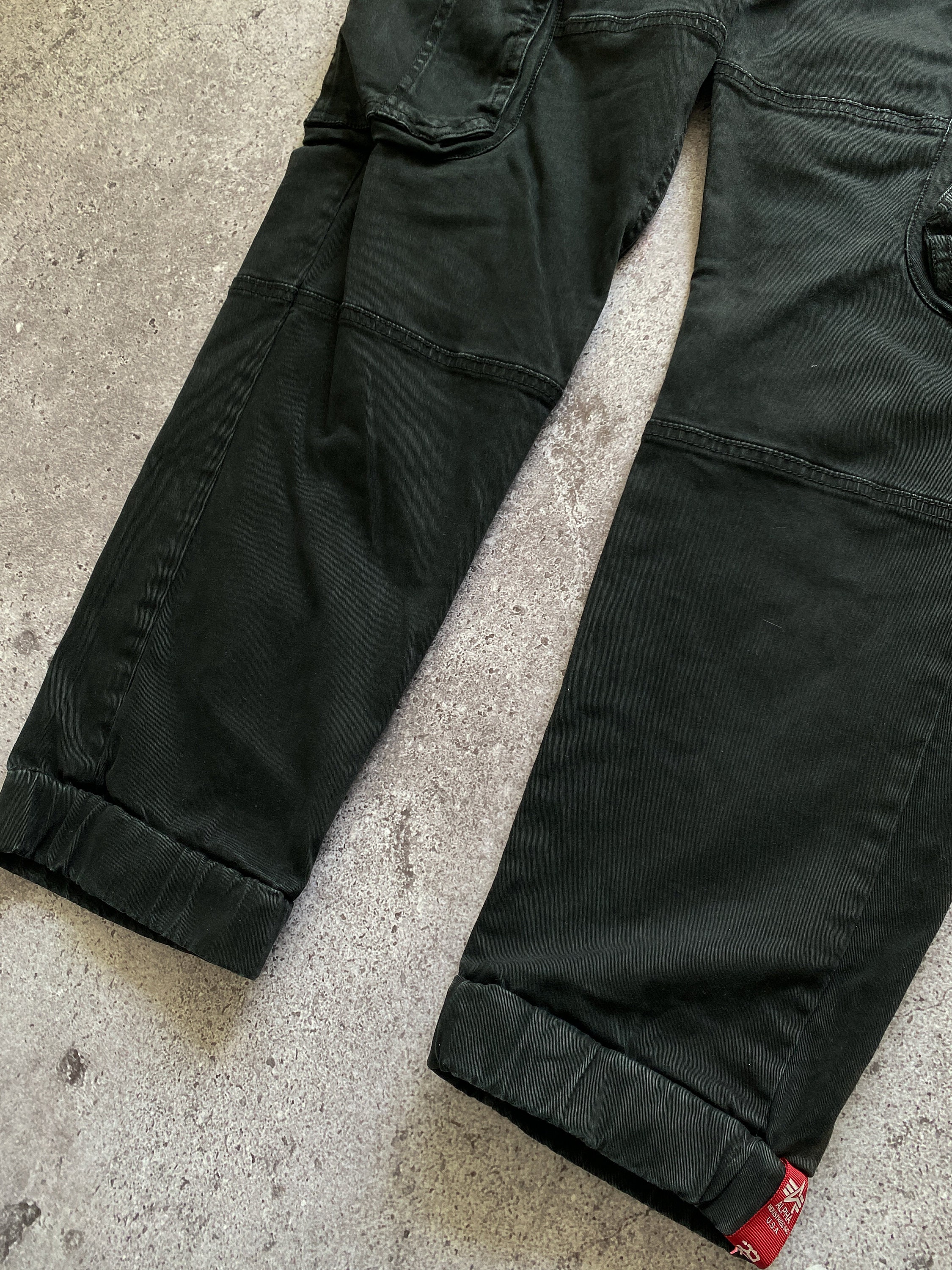 Vintage Alpha Industries Cargo Pants Etsy - Trousers
