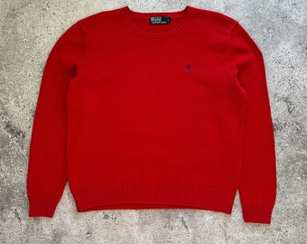 Vintage Polo Ralph Lauren Y2K Strickpullover Pullover