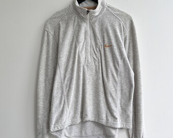 トップス 90s NIKE Half Zip Sweat Shirt M Rare Vintage 90s Nike Premier Thermalfit Fleece Half Zipper
