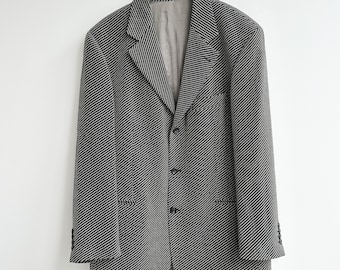 Blazer bianco nero a quadri Hugo Boss vintage