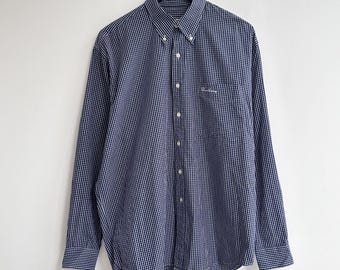 Vintage 90s Thomas Burberry Check Dress Shirt Blue Men's Button Down - Etsy Vintage 90s Thomas Burberry Check Dress Shirt Blue Men's Button Down - Etsy