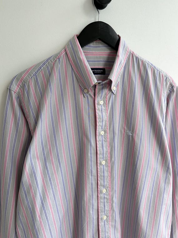 Camicia burberry uomo rosa hot sale