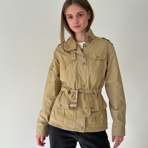 Barbour バブアー キルティング ジャケット ベージュ UK10 