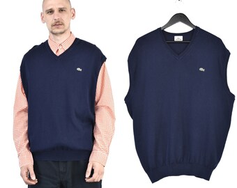Vintage Lacoste Vest Jumper Sweater 