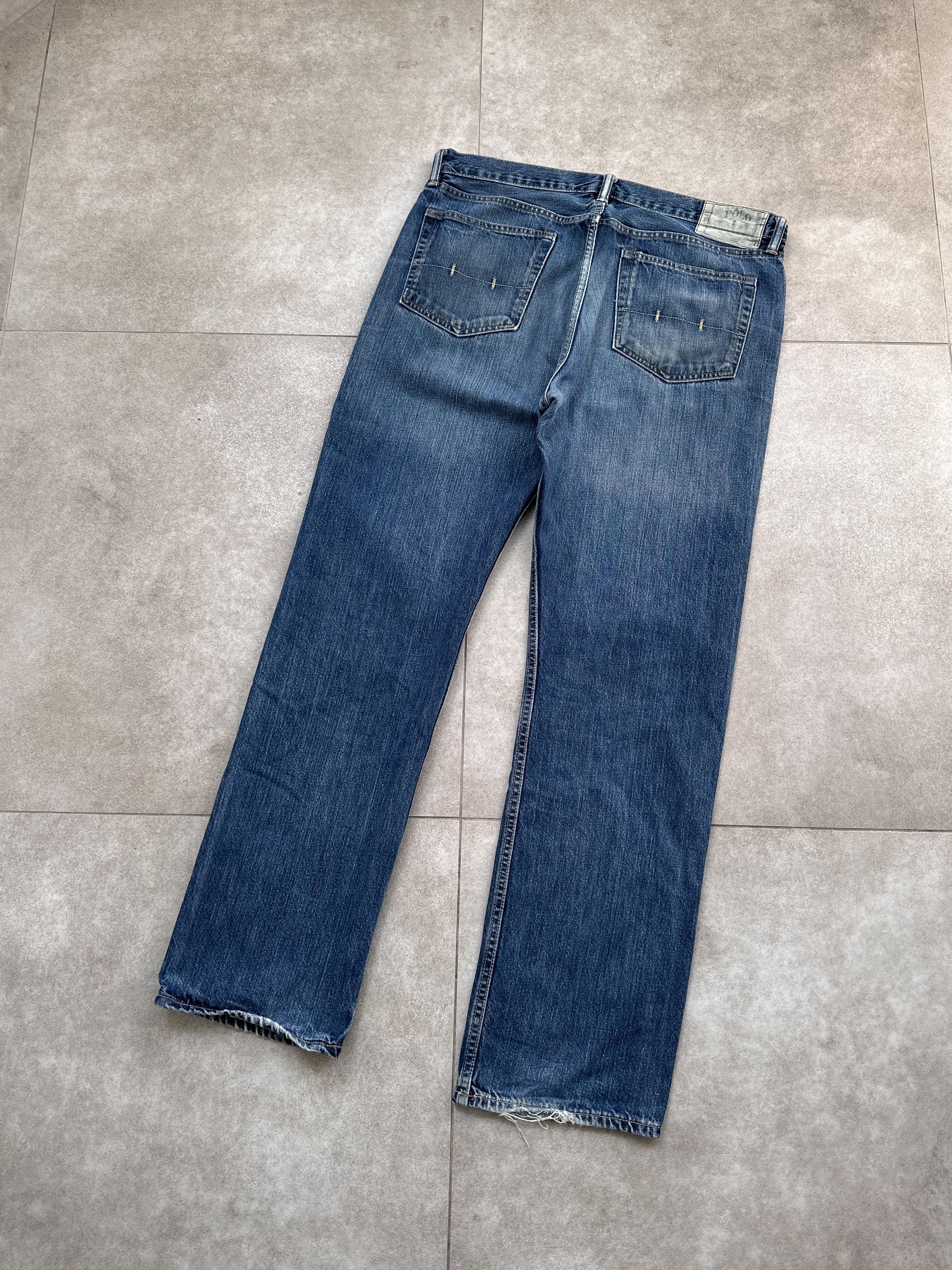 Vintage Y2k Polo Ralph Lauren Blue Denim Jeans 36x32 Mens - Etsy