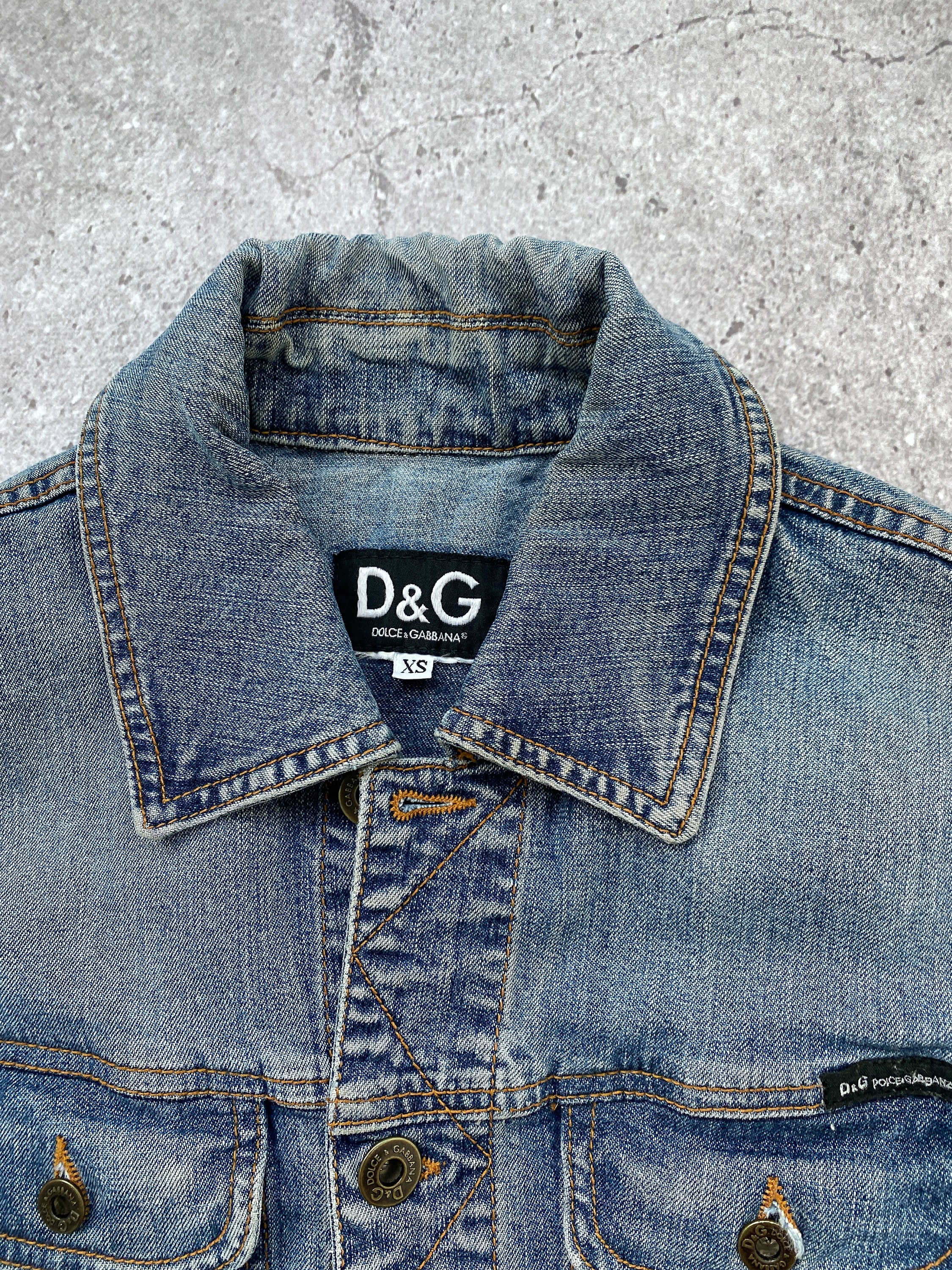 Vintage 90s Dolce Gabbana Blue Denim Jacket Jeans XS S - Etsy