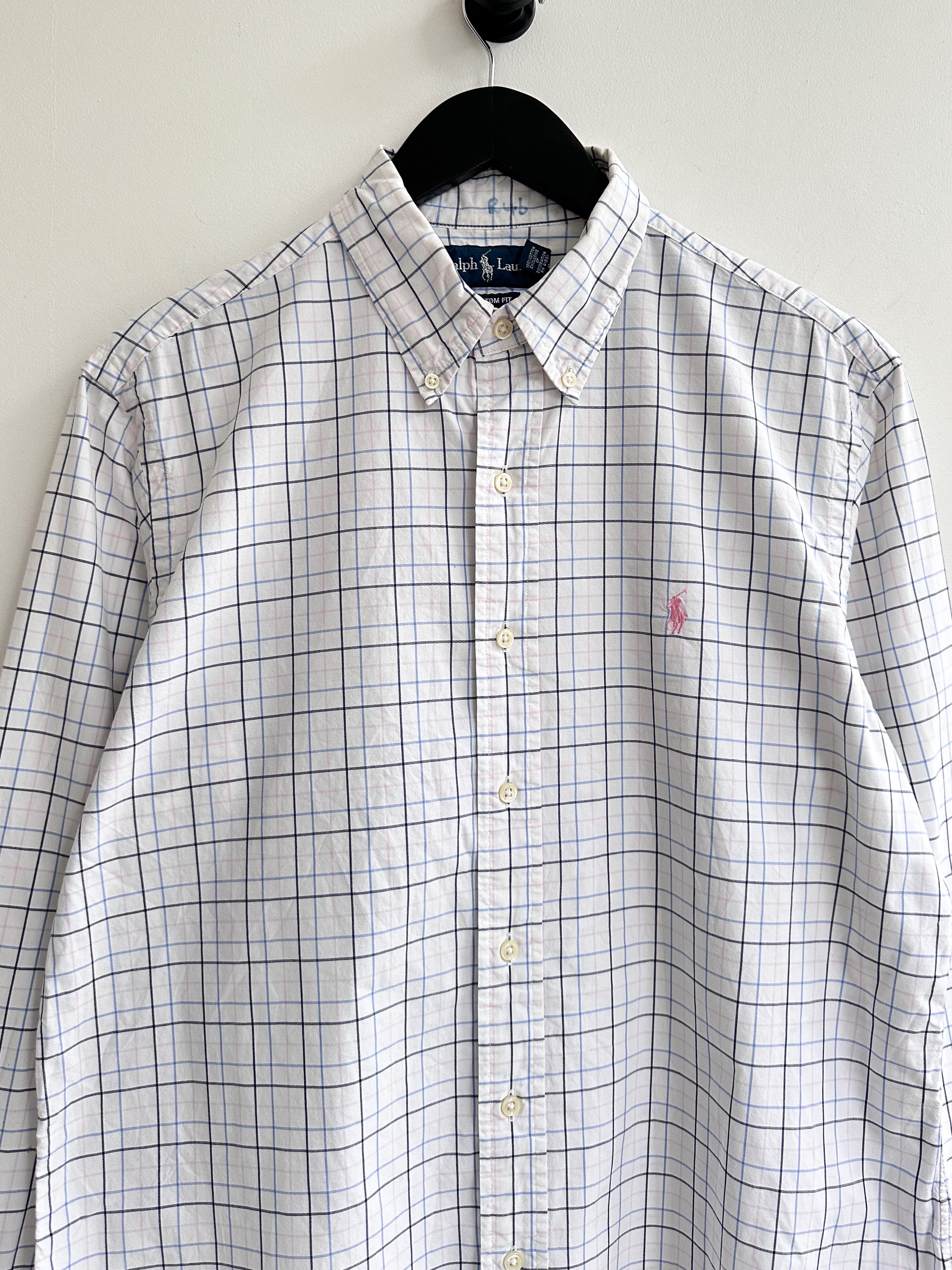 Vintage Polo Ralph Lauren Check Shirt Size L Mens - Etsy