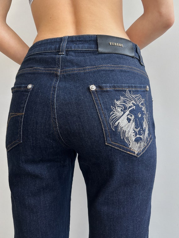 Versus Versace Skinny Denim Pants Jeans - Etsy