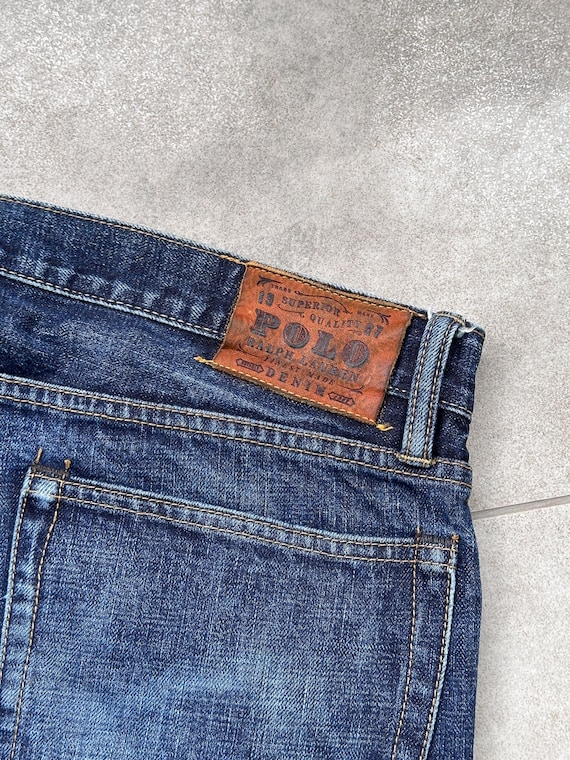 Vintage Y2k Polo Ralph Lauren Blue Denim Jeans 36x34 Mens - Etsy