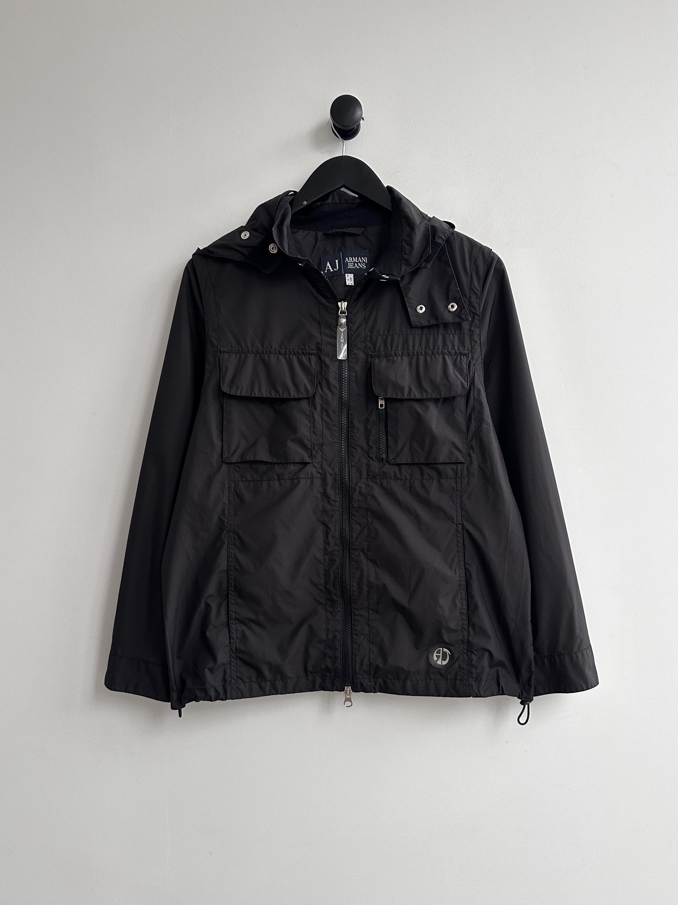 Vintage Armani Jeans Light Jacket Womens Size S Black - Etsy