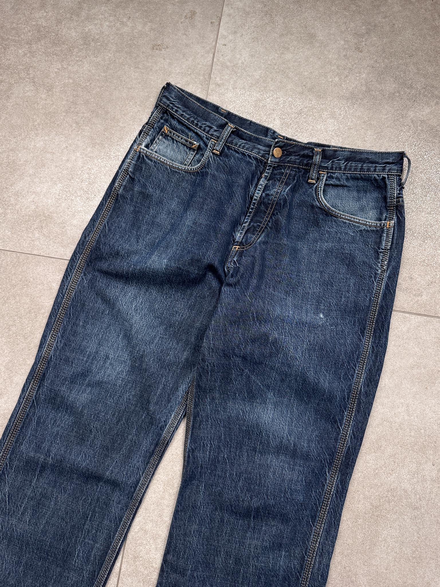 Vintage Y2k Carhartt Staff Pant Blue Jeans 34x30 - Etsy Israel