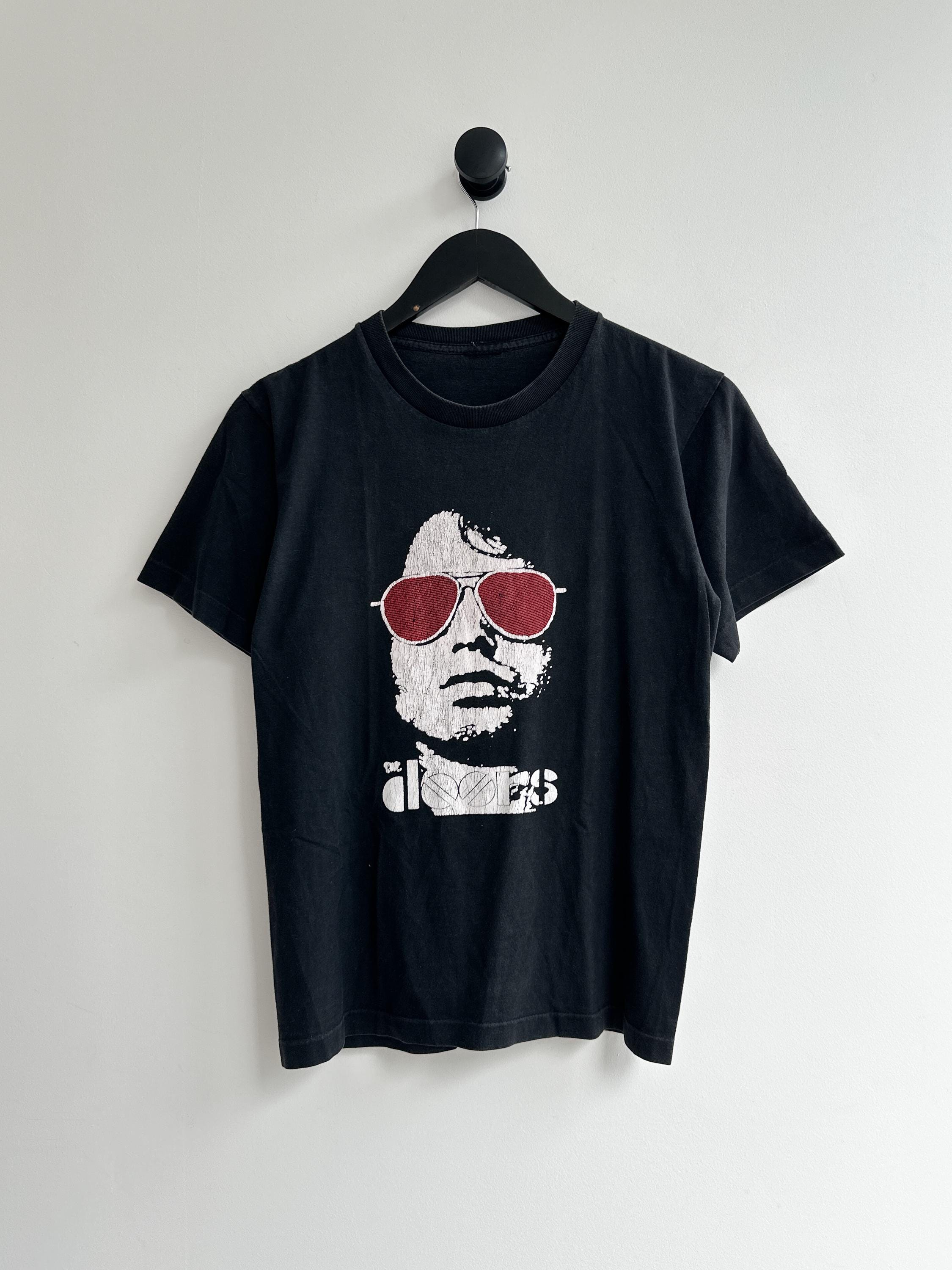 Vintage the Doors Band Tee Black Size S Crew Neck Short