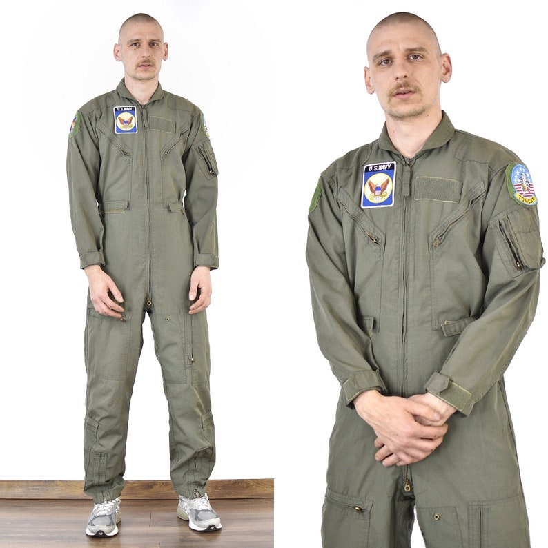 Vintage U.S Navy Army Overalls Jumpsuits Etsy