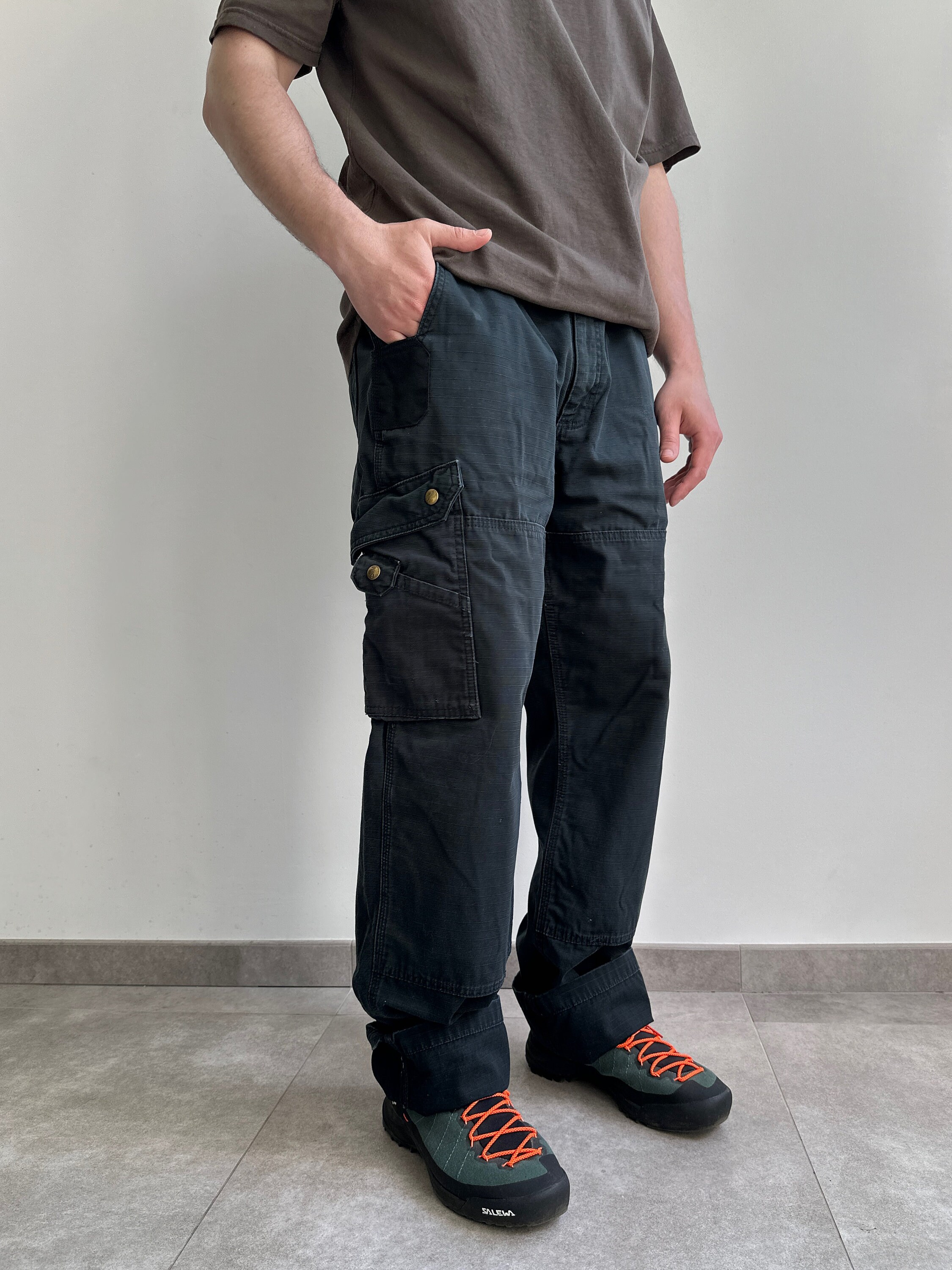 Vintage Carhartt Cargo Work Pants Black Mens Us 38 - Etsy Vintage Carhartt Cargo Work Pants Black Mens Us 38 - Etsy
