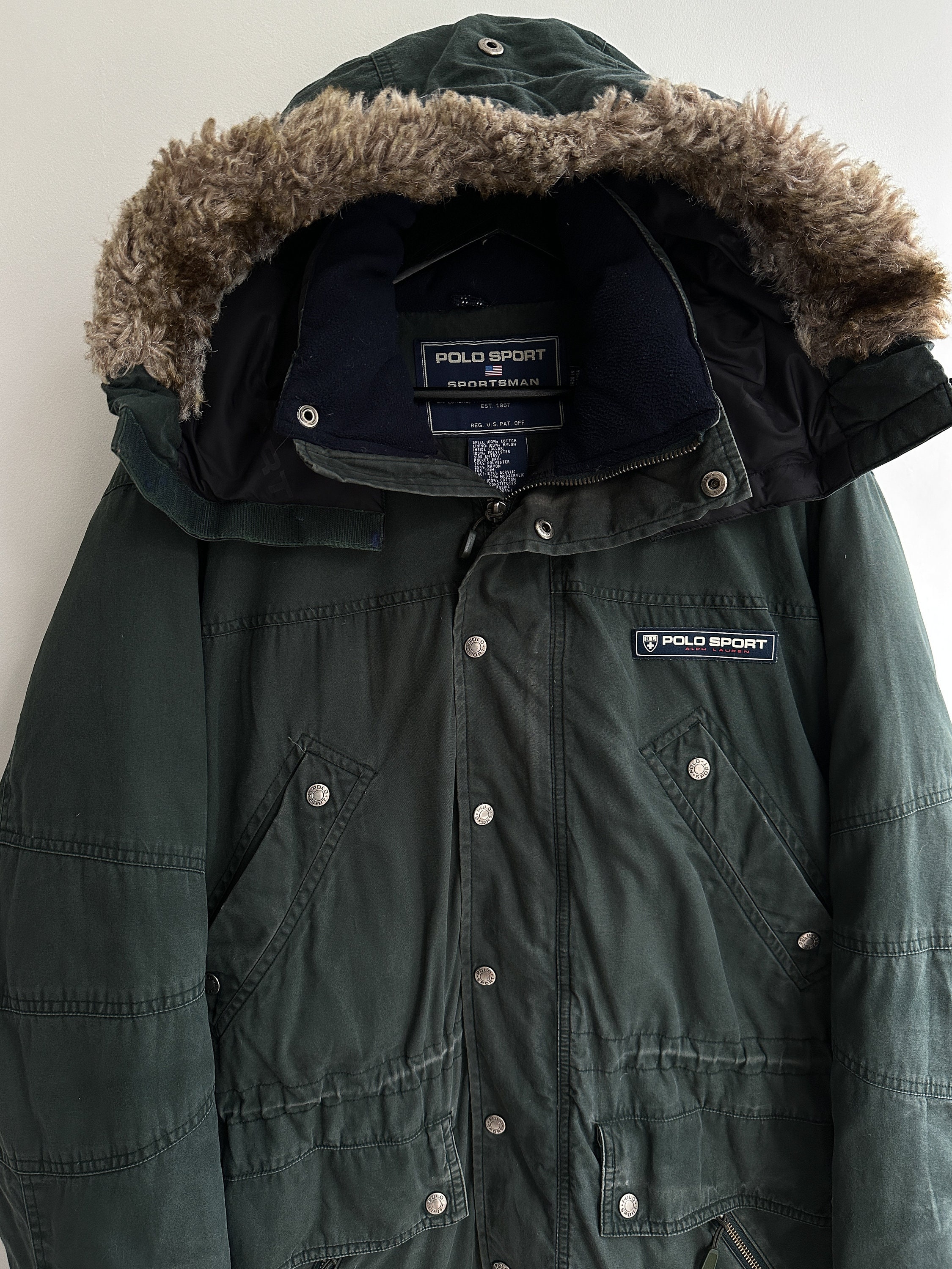 Vintage Polo Sport Ralph Lauren Puffer Parka Jacket - Etsy
