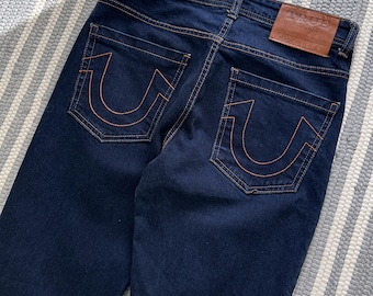 Vintage y2k True Religion Blue Denim Skinny Pants Jeans