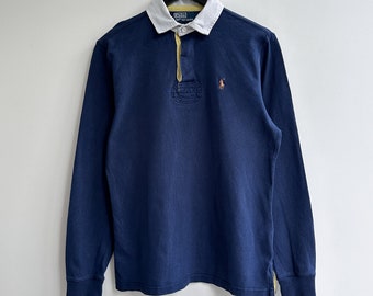 Chemise à manches longues de rugby Polo Ralph Lauren vintage