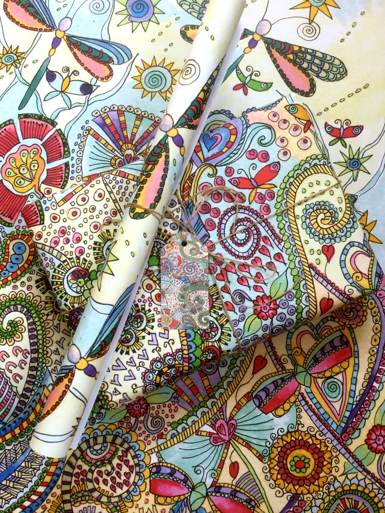 Recycled Wrapping Paper Gift Wrap Paper Decoupage Paper Etsy UK