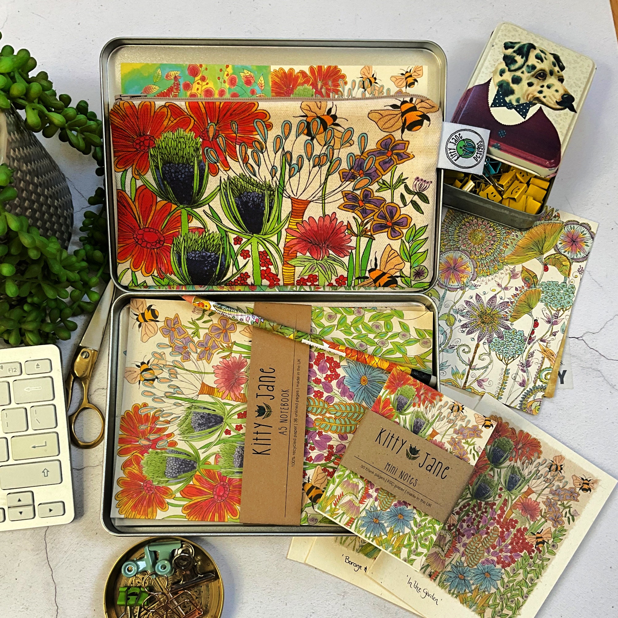 Stationery Gift Box, Bee Stationery, Stationery Addict, Bumble Bee Recycled  Notebooks, Indian Ethnic Art Notebooks, Boho Bohemian Notebooks - Etsy