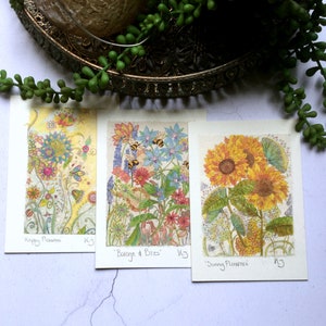 Handmade Greeting Cards, Boho Birthday Cards, Indian Ethnic Art Cards, Bohemian Wall Décor, Handmade in UK, Recycled Cards, Zen Yoga Art