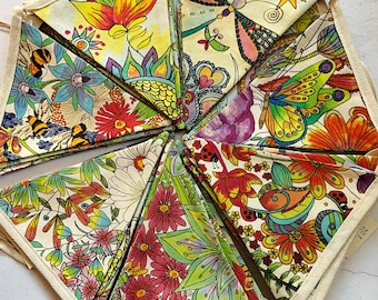 Bohemian Bunting, Boho Bedroom, Festival Tent, Hippy Birthday, Garden Party Garland, Handmade Bunting, Thank You Gift Boho, Home Party