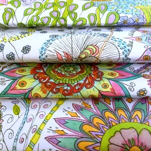 Emballage cadeau recyclé : art floral bohème, papier respectueux de l'environnement image 1