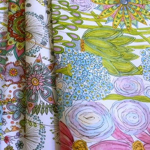 Emballage cadeau recyclé : art floral bohème, papier respectueux de l'environnement image 2