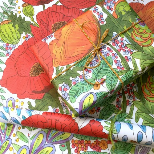 Recycled Wrapping Paper Gift Wrap Paper Decoupage Paper Etsy