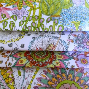 Emballage cadeau recyclé : art floral bohème, papier respectueux de l'environnement image 8