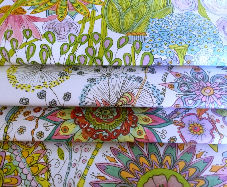 Emballage cadeau recyclé : art floral bohème, papier respectueux de l'environnement image 8