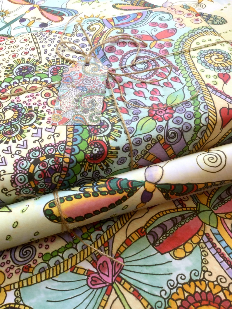 Recycled Wrapping Paper Gift Wrap Paper Decoupage Paper Etsy UK