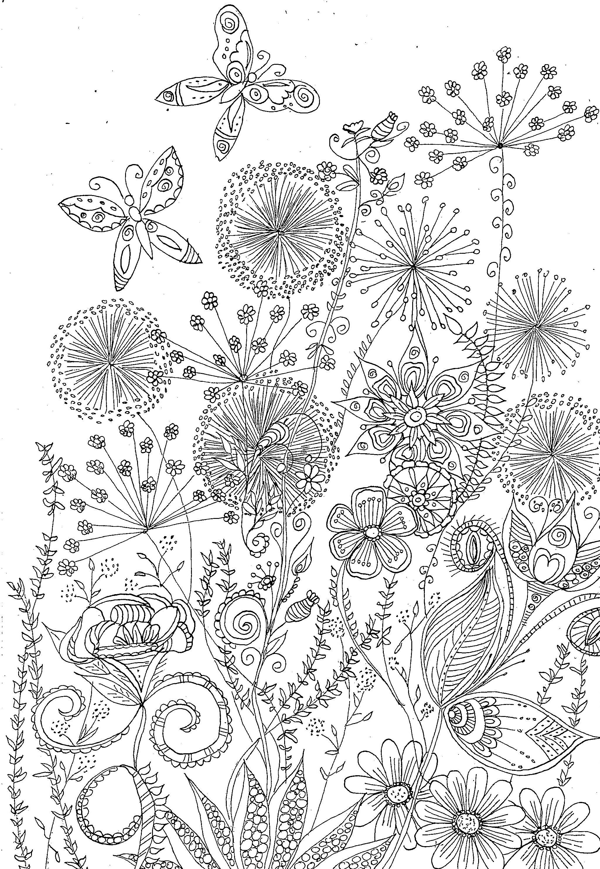 downloadable colouring page mindfulness nature coloring etsy