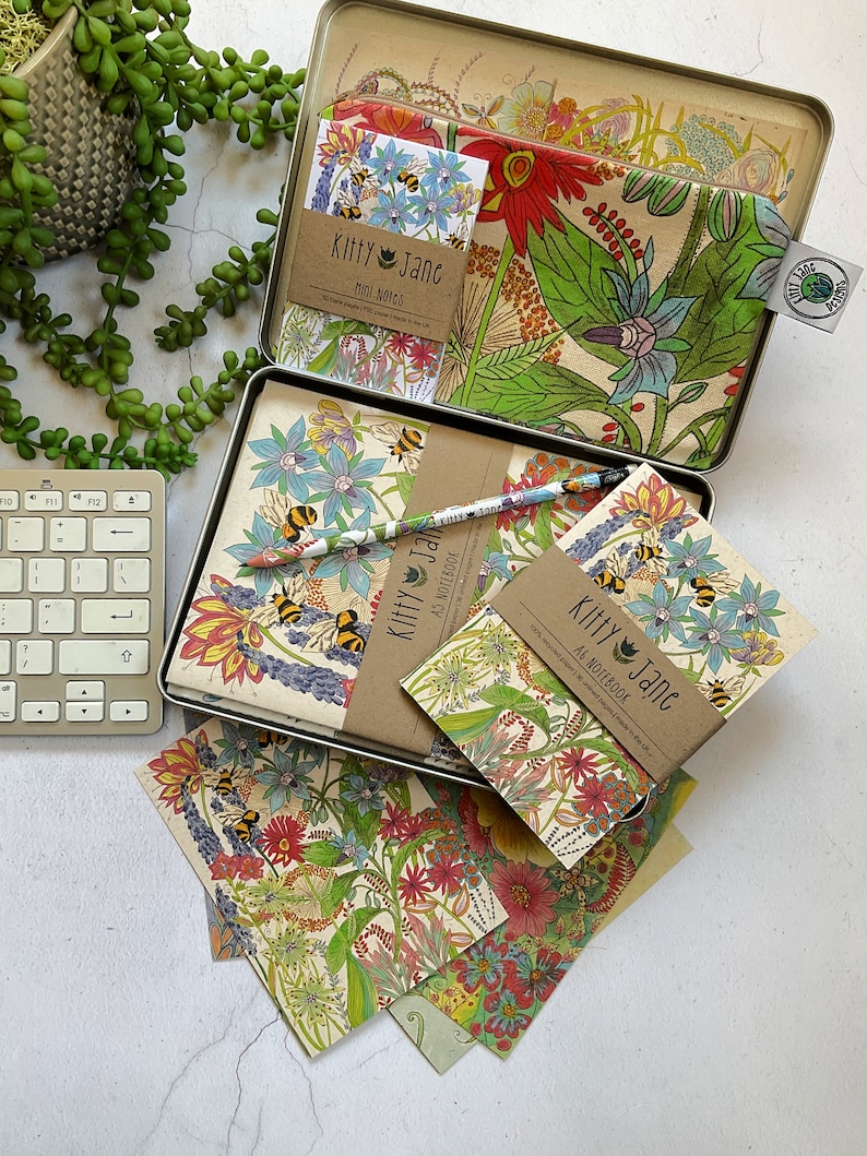 Stationery Gift Box Bee Stationery Stationery Addict Bumble Etsy