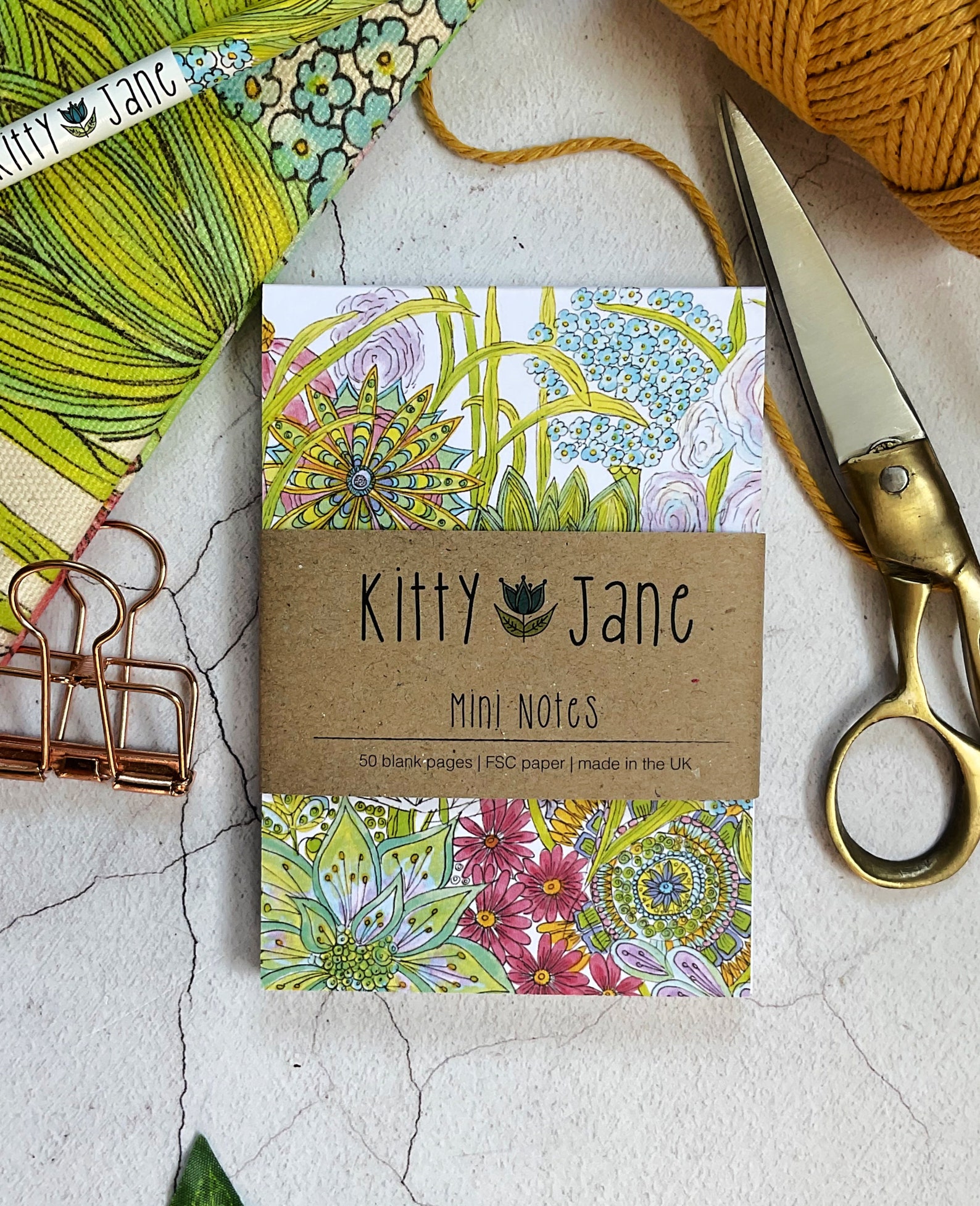 Set Floral Memo Pads Mini Jotters Shopping List Stationery Etsy