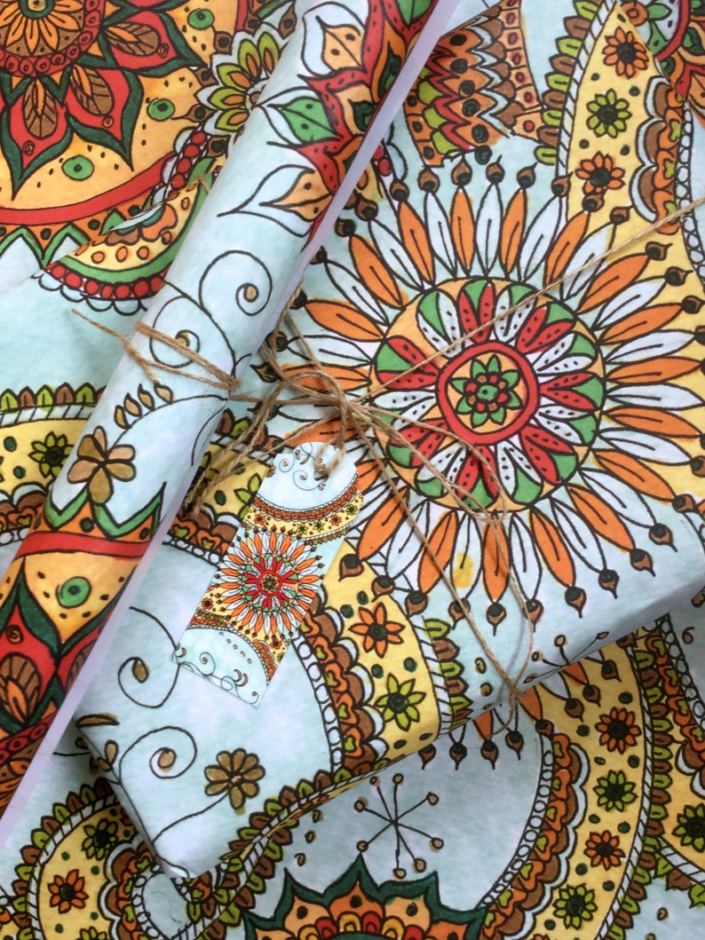 Wrapping Paper Gift Wrap Paper Decoupage Art Paper Recycled Etsy