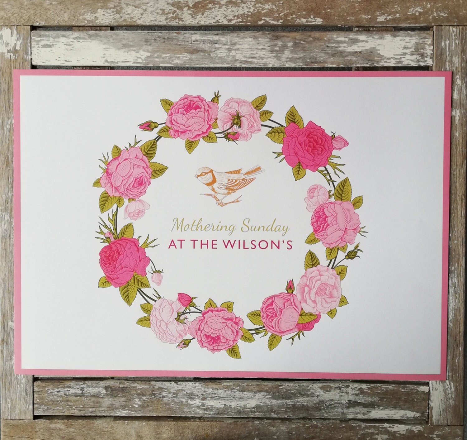 Personalised Paper Placemats Vintage Roses Mothers Day/ Etsy