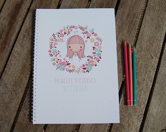 Personalised Princess Children's Notebook