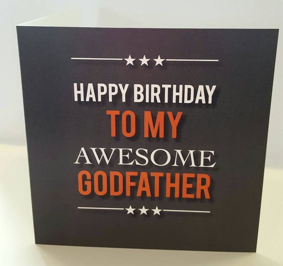 Personalised Birthday Card Godfather Godson Uncle Nephew Dad Etsy