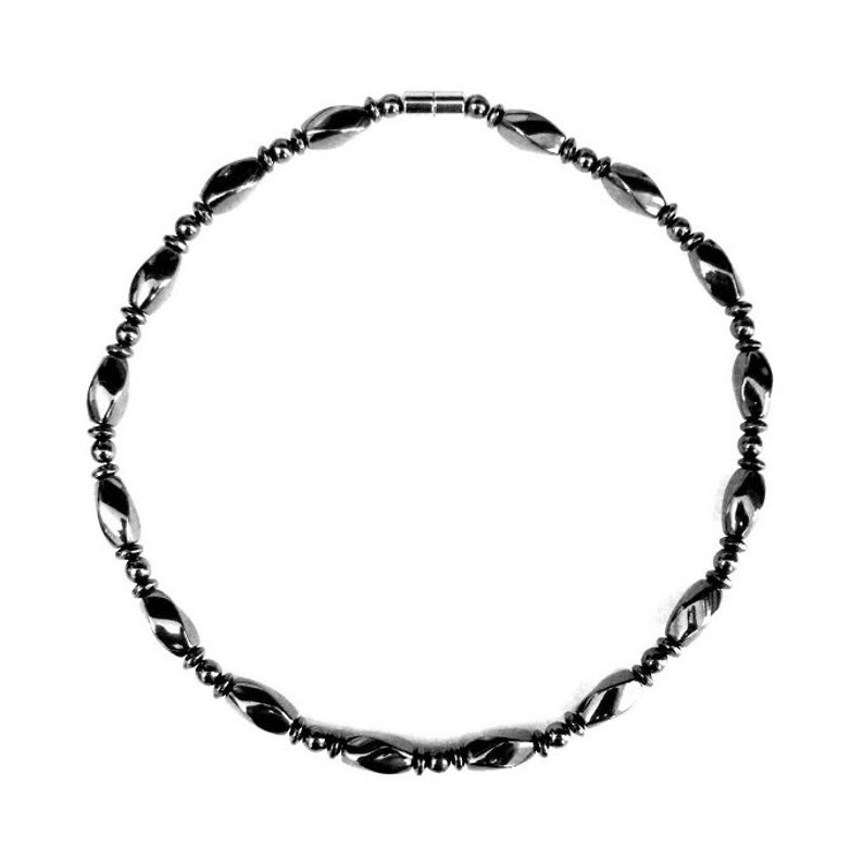 Chunky Necklace Arthritis Hematite Necklace Etsy