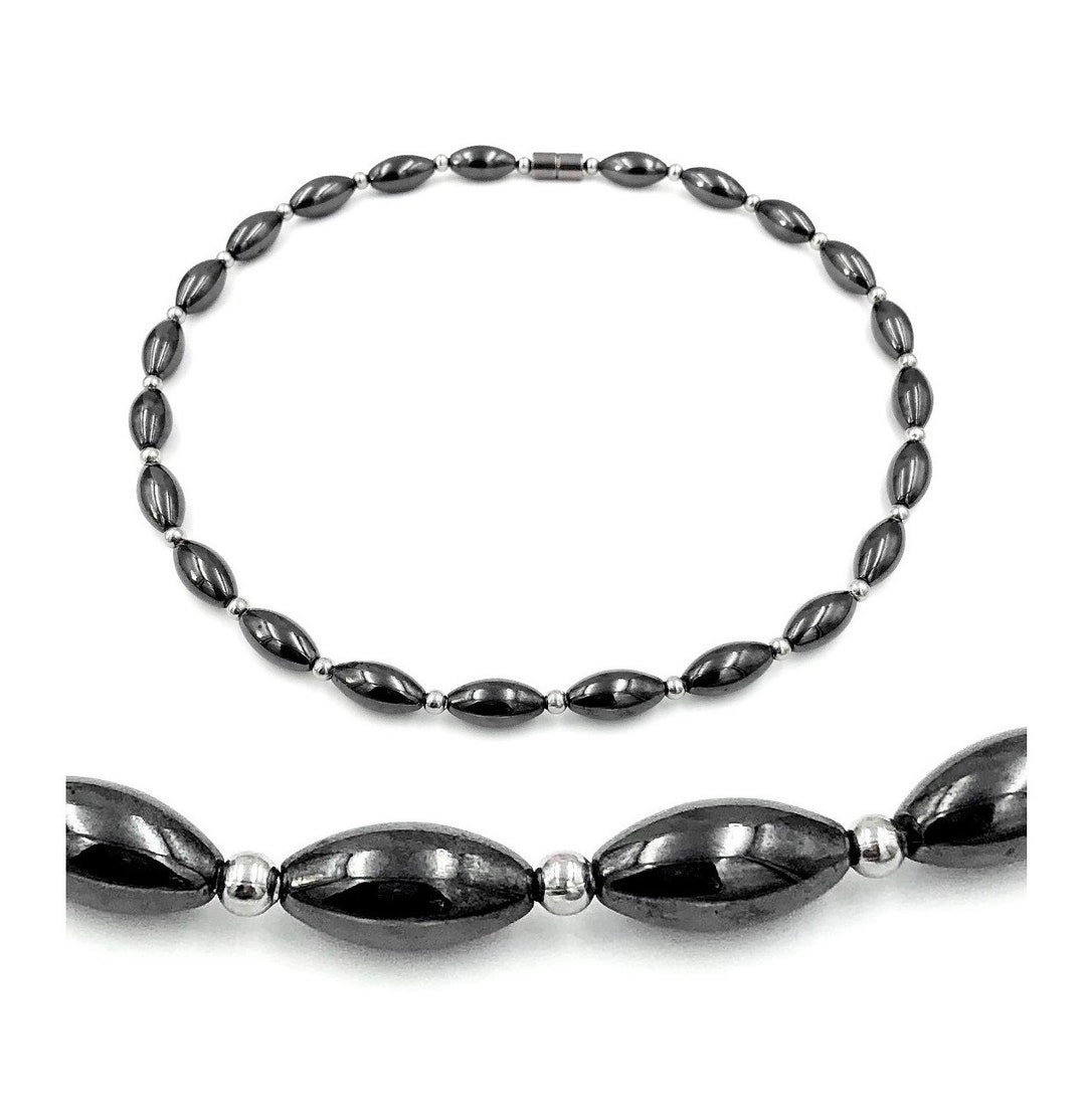 Heavy Therapy Necklace With 15mm Oval Beads and 4mm