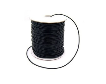 3 Rolls 100 Meter Each 2mm Thick Black Cord Cotton & Nylons Mix Blind Shiny Cord For Jewelry Making, Necklaces, Bracelets, Anklets And More