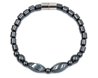Magnetic Therapy Bracelet, Magnetic Hematite Bracelet, Hematite Magnetic Bracelet, Bracelets Magnet #MHB-144