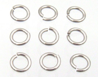 500 PC. Highest Quality 316 Stainless Steel Jump Rings Saw Cut Jumprings for Jewelry Making, Chainmaille Findings Choices of Gauges & Sizes